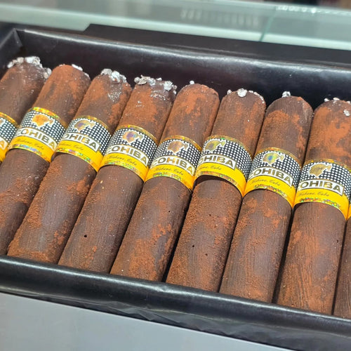 Chocolate cigars filled with silky ganache - Box of 8