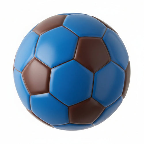 5 Chocolate soccer balls in dark chocolate